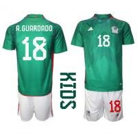 Dětský Fotbalový dres Mexiko Andres Guardado #18 MS 2022 Domácí Krátký Rukáv (+ trenýrky)